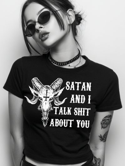Satan And I Crop Top