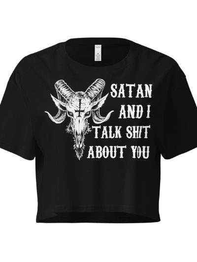 Satan And I Crop Top