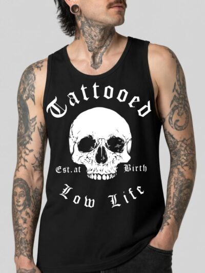 Tattooed Low Life Linne Svart