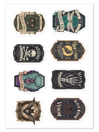 Witchy Potion Labels Sticker Pack 1
