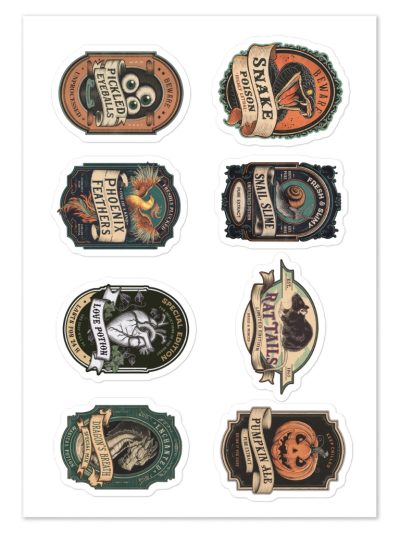 Witchy Potion Labels Sticker Pack 3
