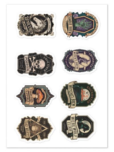 Witchy Potion Labels Sticker Pack 4