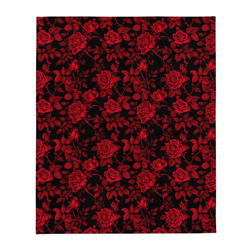 Dark Roses Pläd