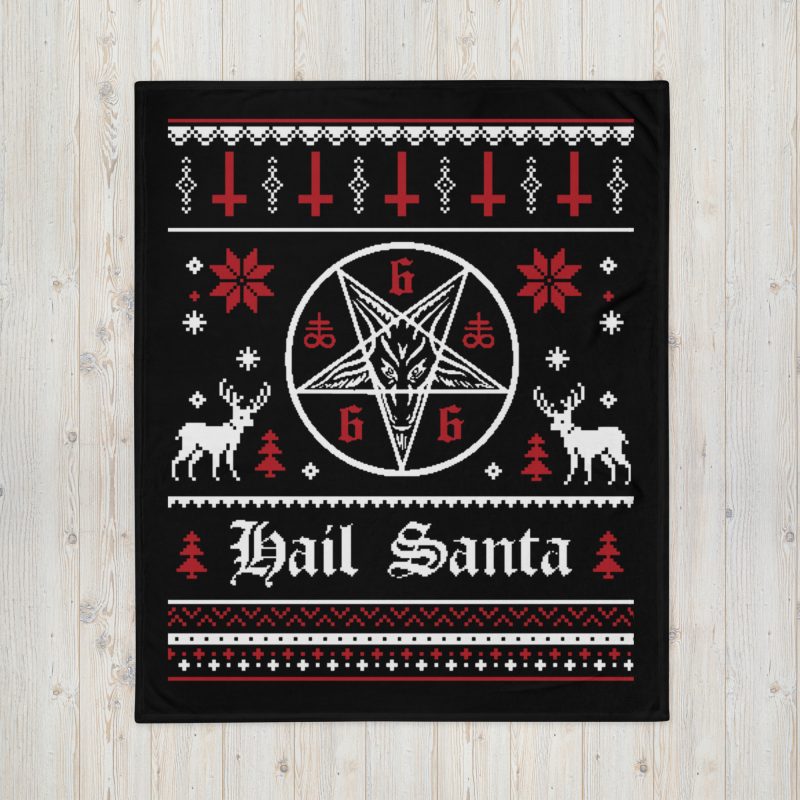 Hail Santa Baphomet Pläd - Bild 2
