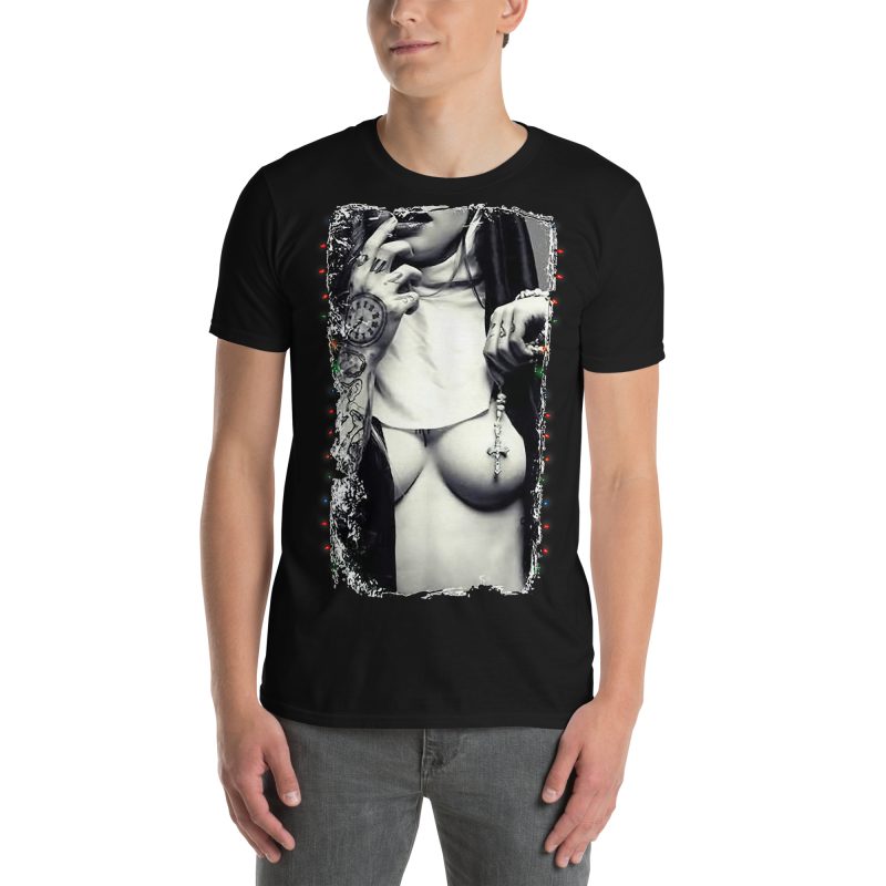 Sexy Nun Christmas T-shirt - Bild 2