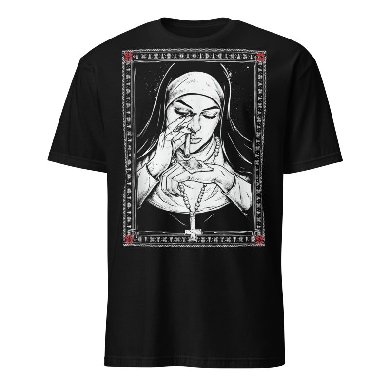 Unholy Nun Christmas T-shirt