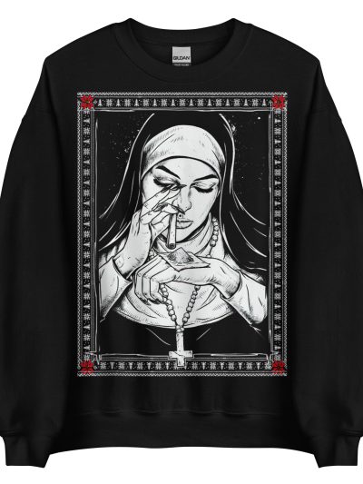 Unholy Nun Christmas Jultröja