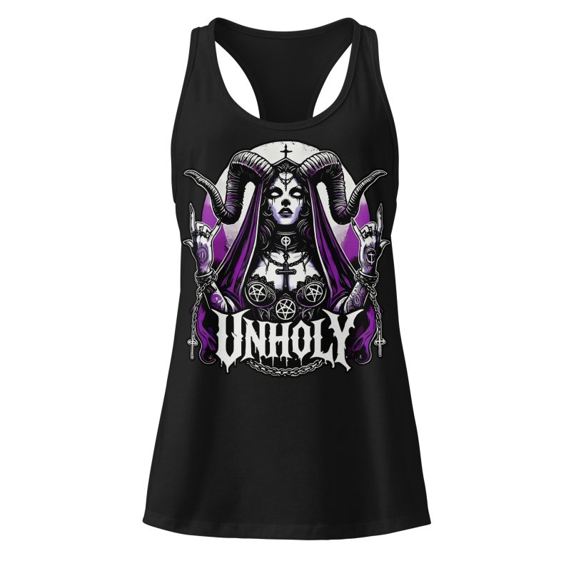 Unholy Devil Nun Racerback Linne