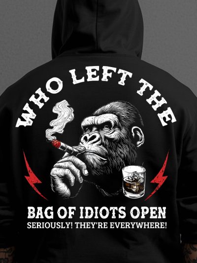 Bag Of Idiots Hoodie Svart
