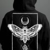 Death moth tarot hoodie