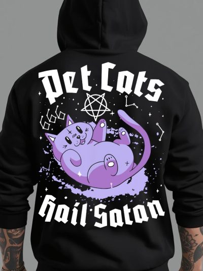Pet Cats, Hail Satan Hoodie