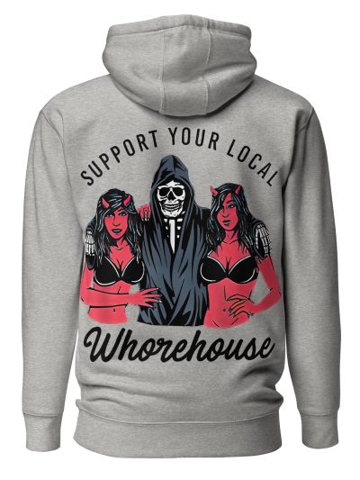 Local Whorehouse Hoodie Grå