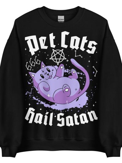 Pet Cats, Hail Satan Sweatshirt