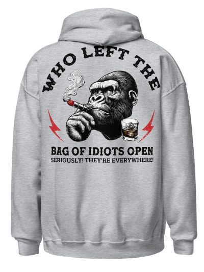 Bag Of Idiots Hoodie Grå