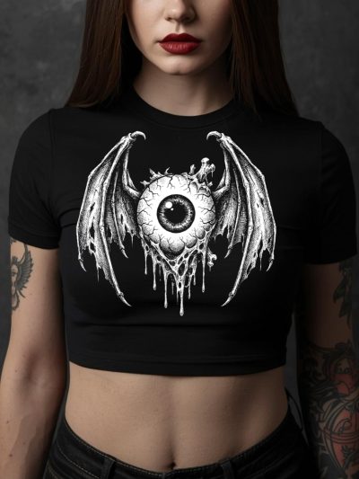 Winged Ocular Abomination Crop Top