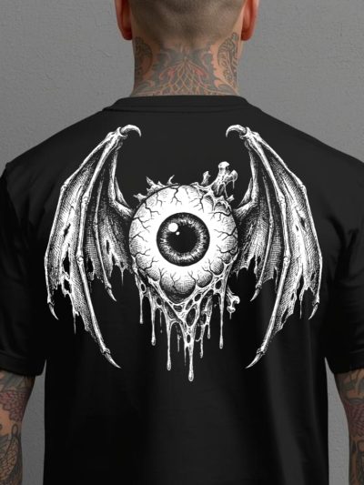 Winged Ocular Abomination T-shirt [Ryggtryck]