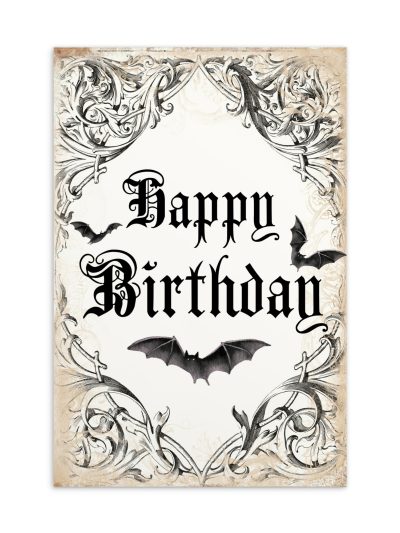 Gothic Birthday Vykort