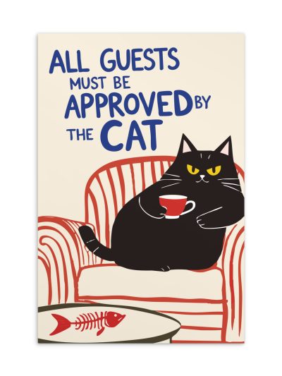 Approved By The Cat Vykort