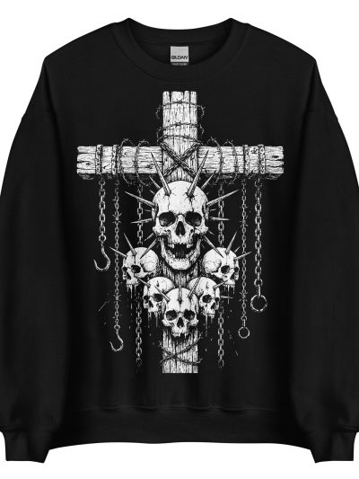 The Crucible Of Barbed Skulls Sweatshirt