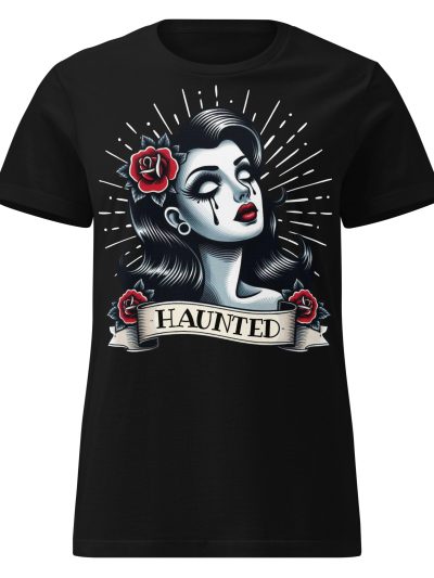 Haunted Women's T-shirt Svart