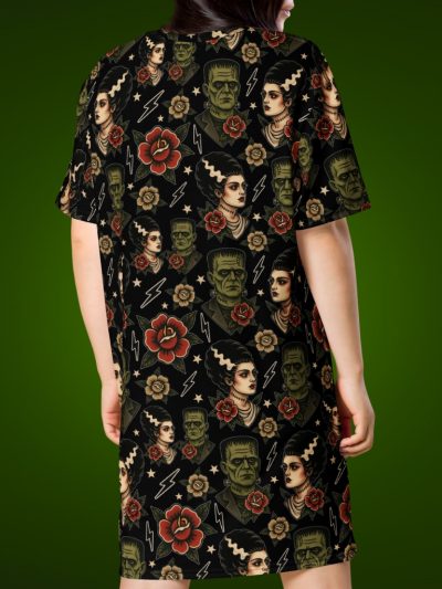 Tattoo Monsters T-shirt Klänning