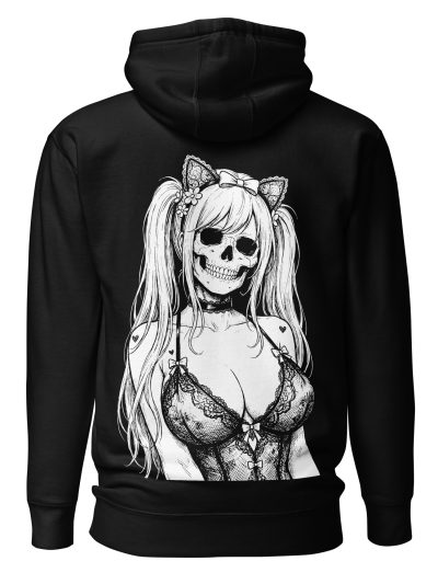 Gothic Skull Woman Hoodie
