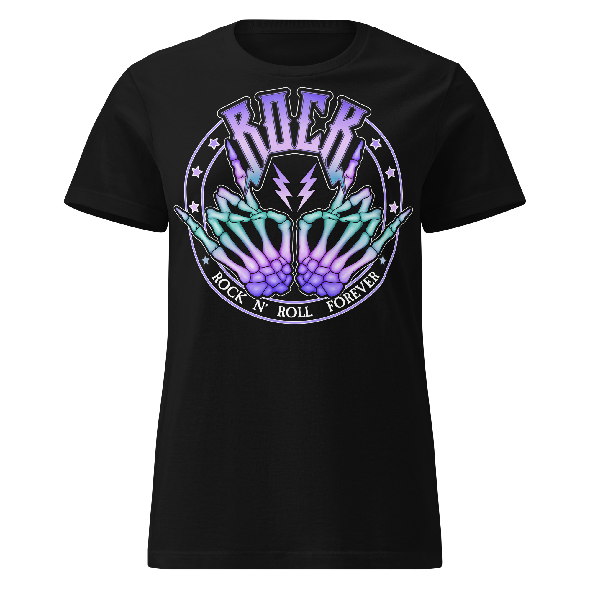 Rock N' Roll Forever Women's T-shirt Svart