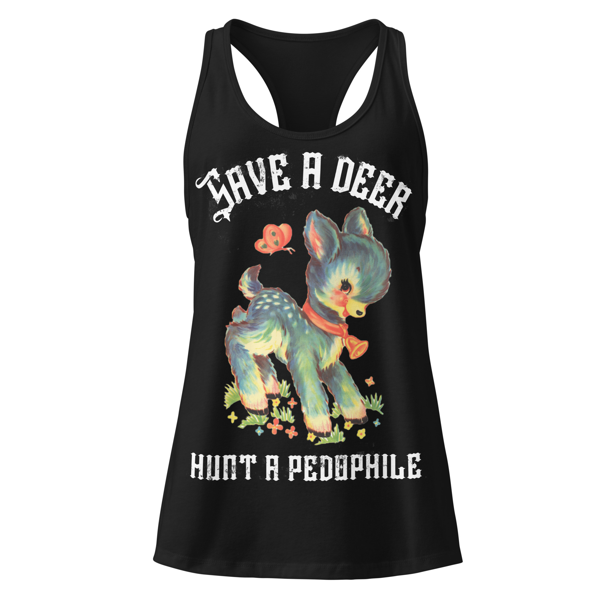 Save A Deer Racerback Linne
