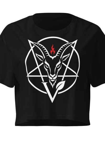 Vegan Baphomet Crop Top