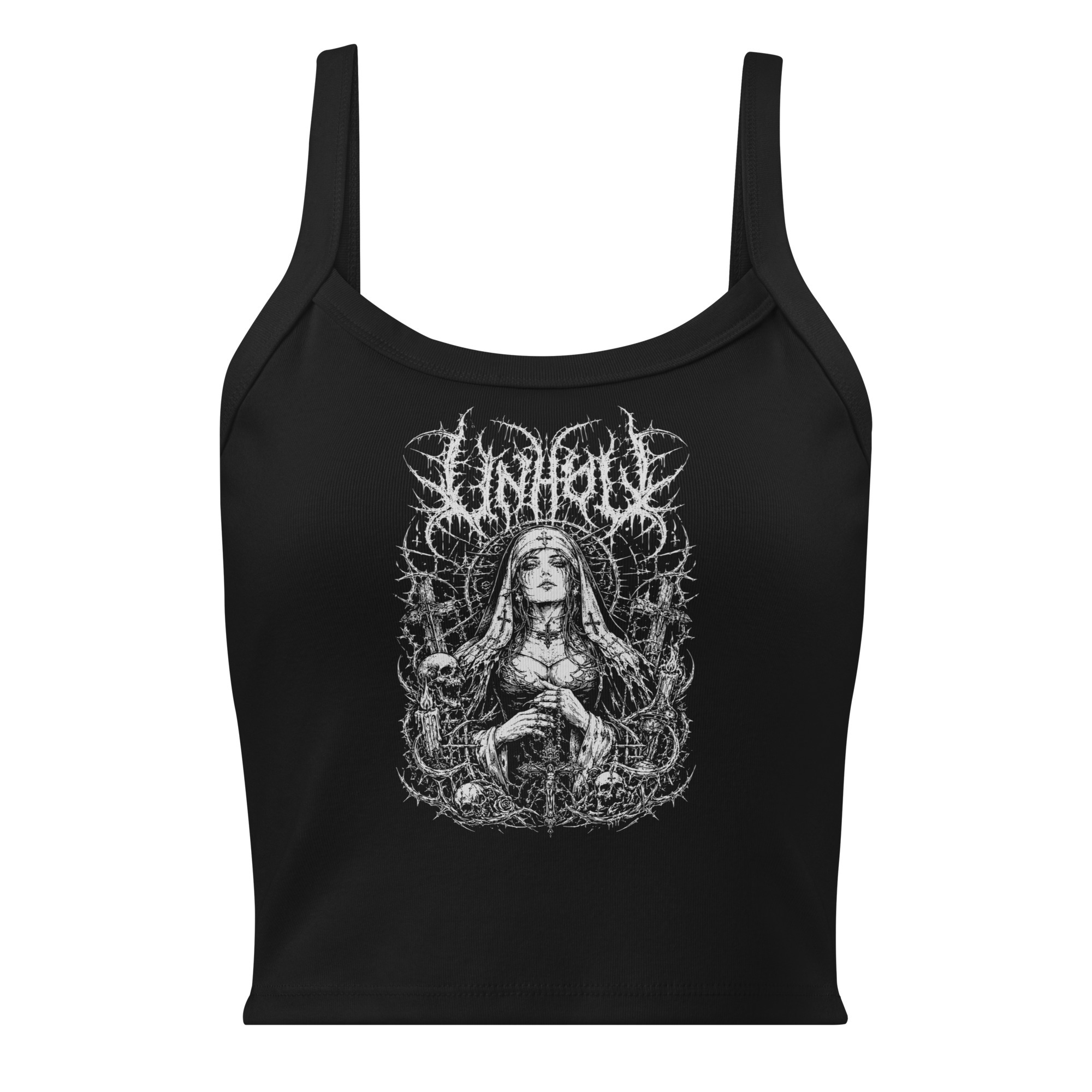 Unholy Black Metal Nun Tank Top