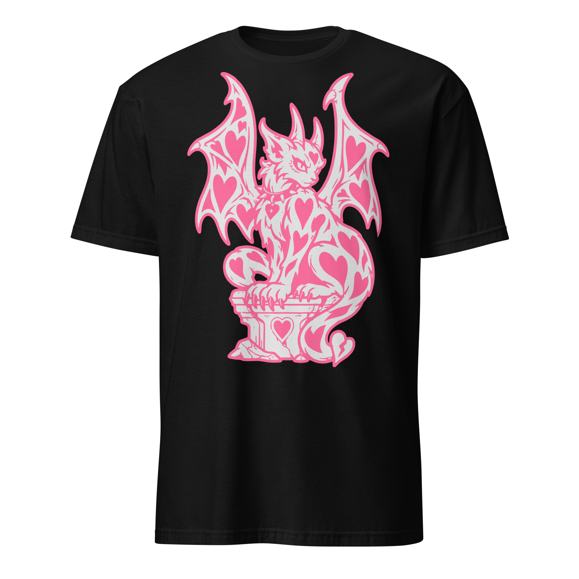 Pink Gargoyle Cat T-shirt