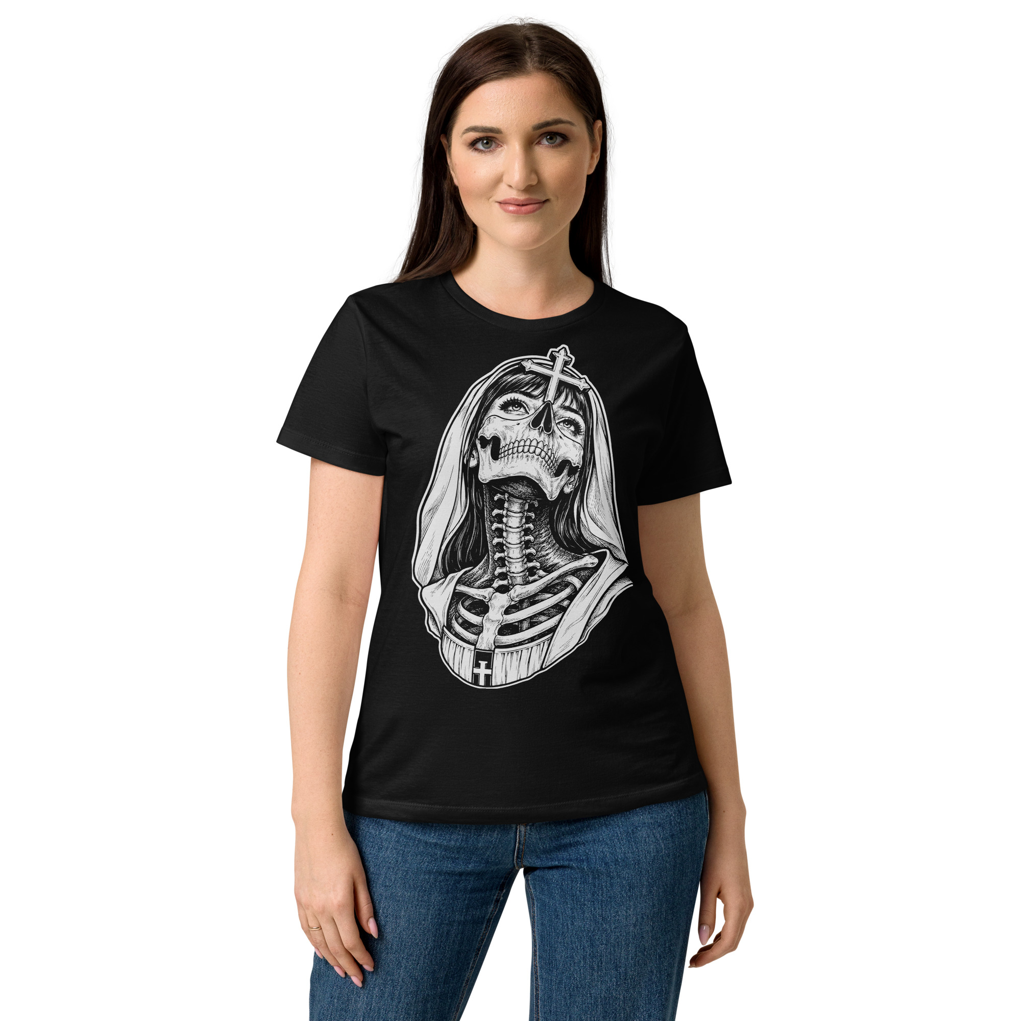 Skeleton Nun Women's T-shirt - Bild 2