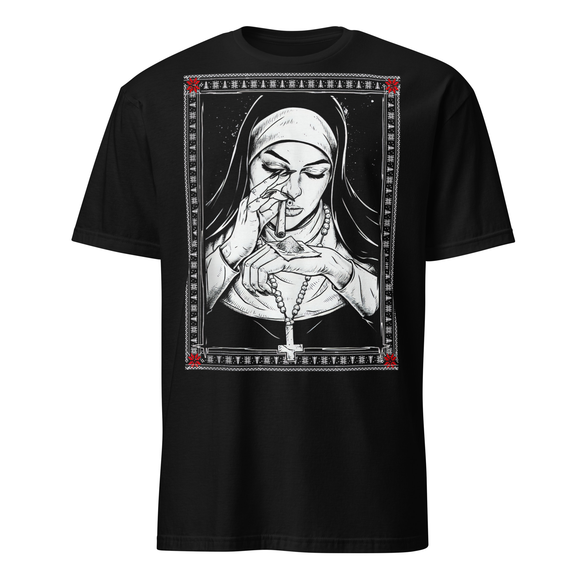 Unholy Nun Christmas T-shirt