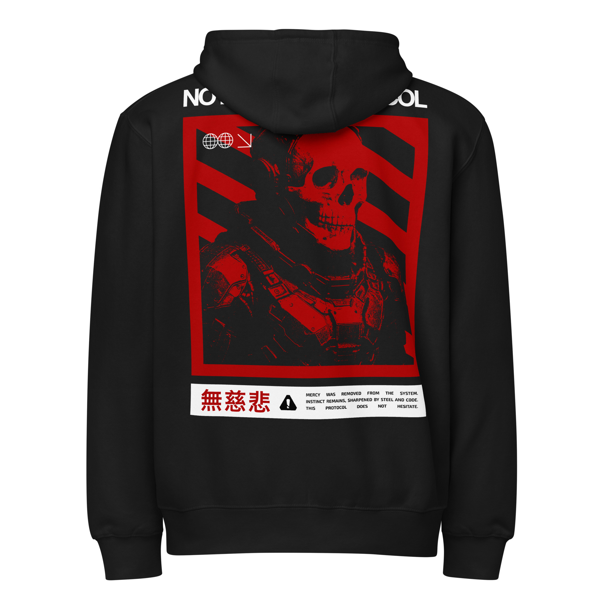 No Mercy Protocol Premium Zip Hoodie