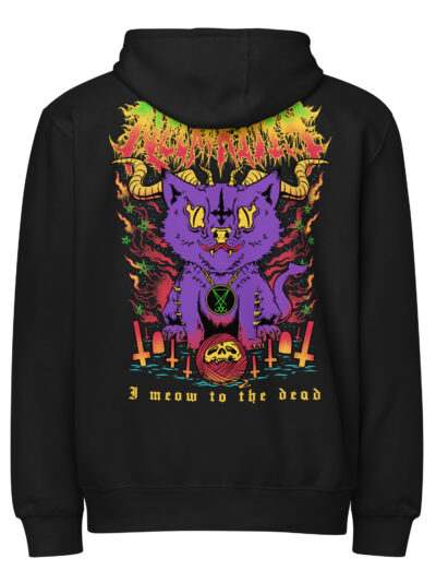 Meow To The Dead Premium Zip Hoodie